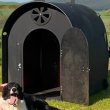 Durable recycled plastic easy cleaned plastic dog house