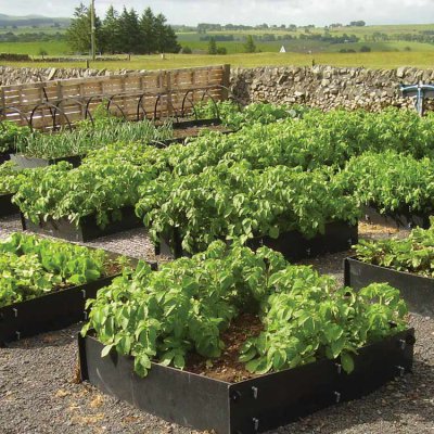 deluxe individual raised beds made from recycled plastic