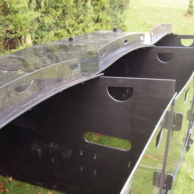 recycled plastic outdoor sheep pens with thre quarter roof intermediate